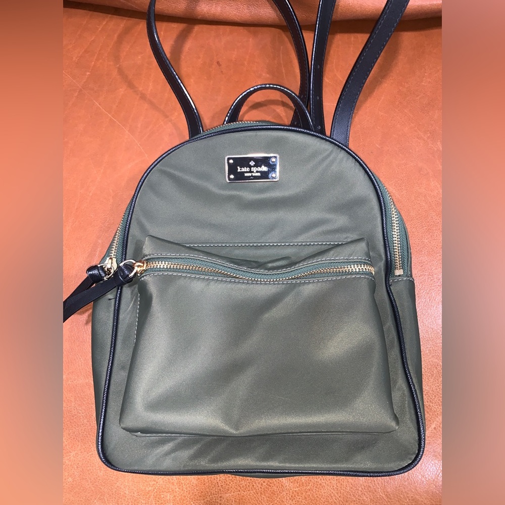Olive Green Kate Spade Mini Backpack